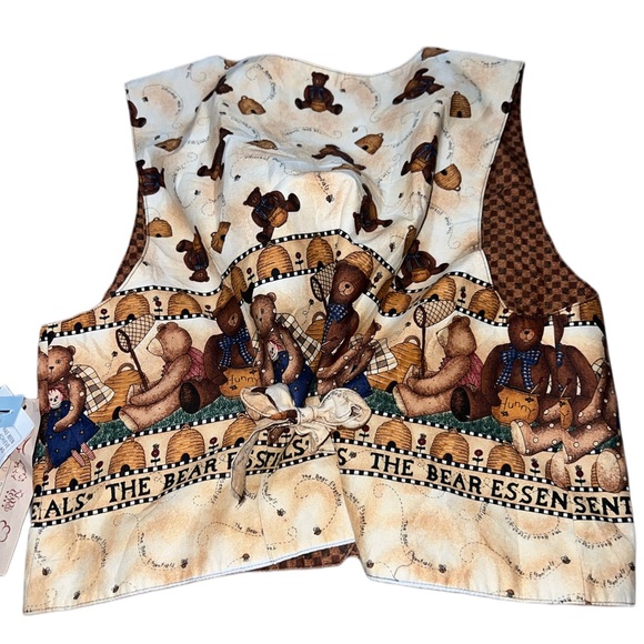 Cute bear vest brand new with tags vintage - Picture 4 of 4